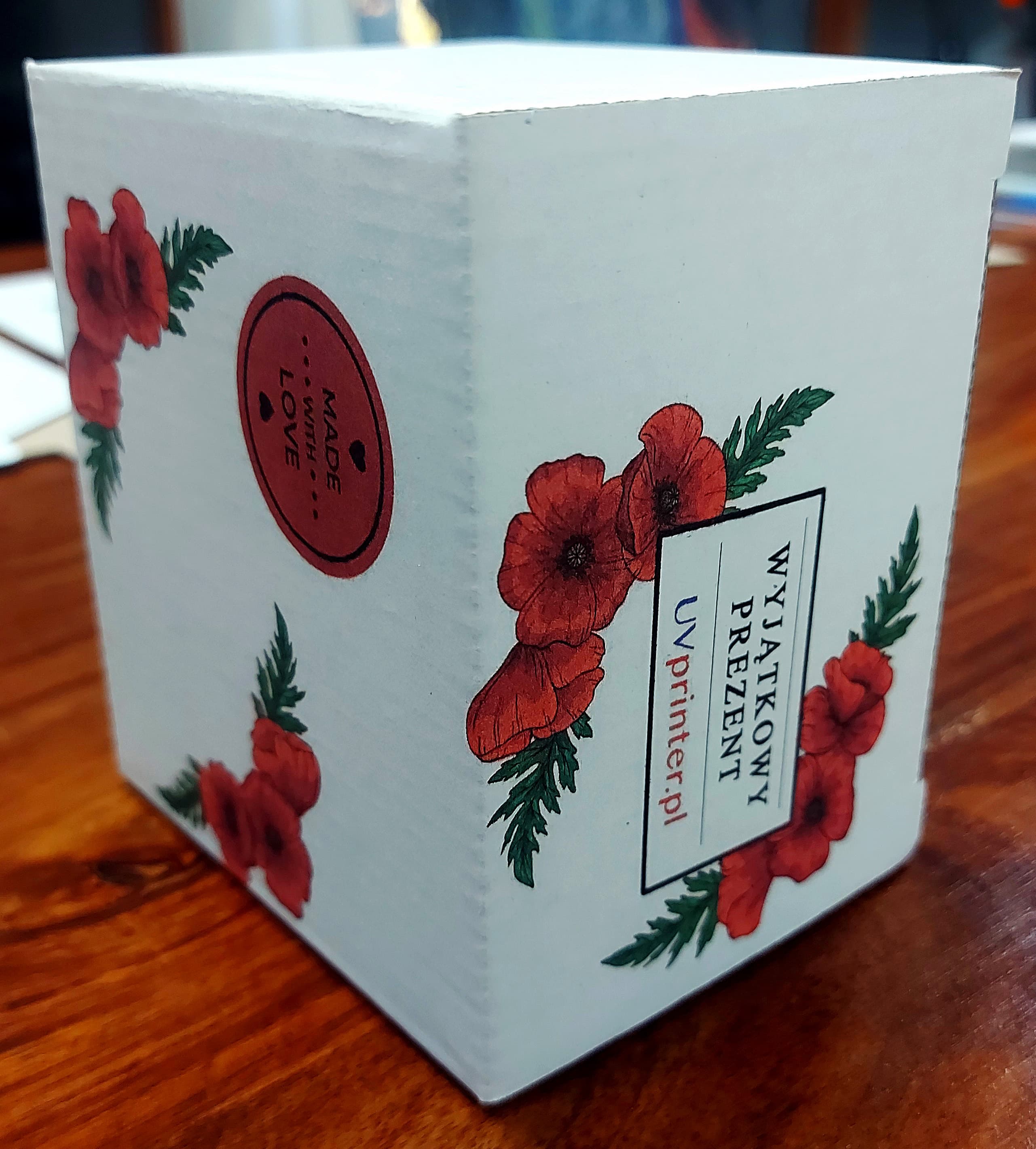 Coated Board – Complex Gift Box Template with UV Print Application