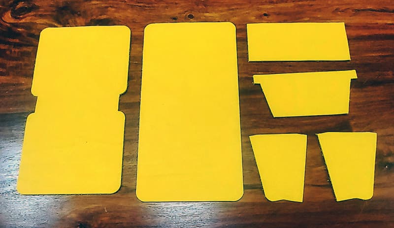 Template cutting craftsmanship