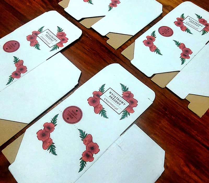 Coated Board – Gift Box Template with UV Print Application